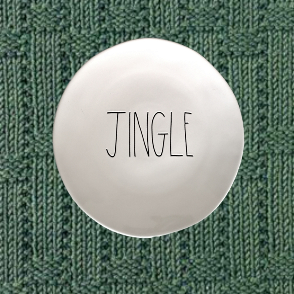 Rae Dunn - JINGLE Ceramic Salad Plate